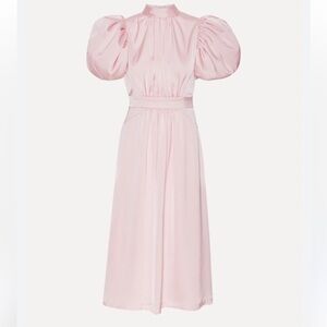 Chic Long Sleeve Pink Dress